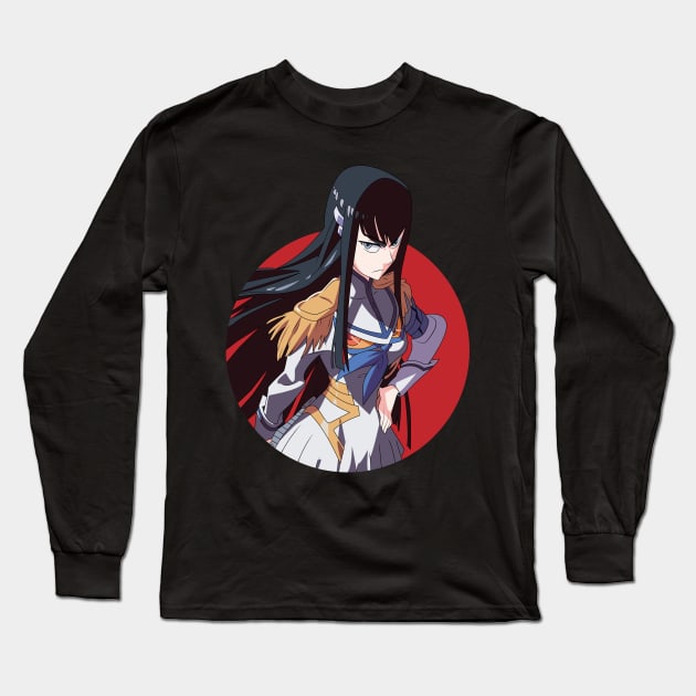 Satsuki Kiryuin - Kill la Kill Long Sleeve T-Shirt by Hala Art